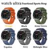 Nylon Functional Silicone Strap For Samsung Galaxy Watch Ultra 47MM Wristband Sports Bracelet