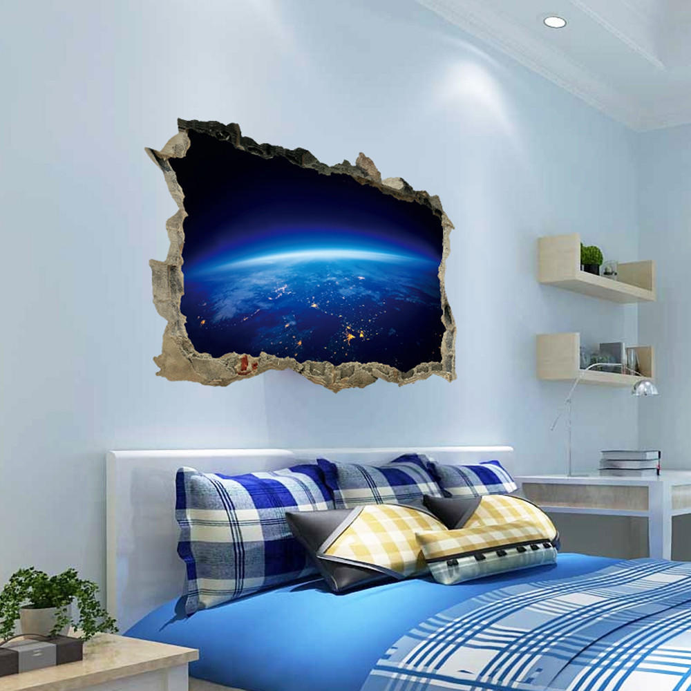  3D Star Series Floor Wall Sticker Removable Mural Decals Vinyl Art Room Decor 