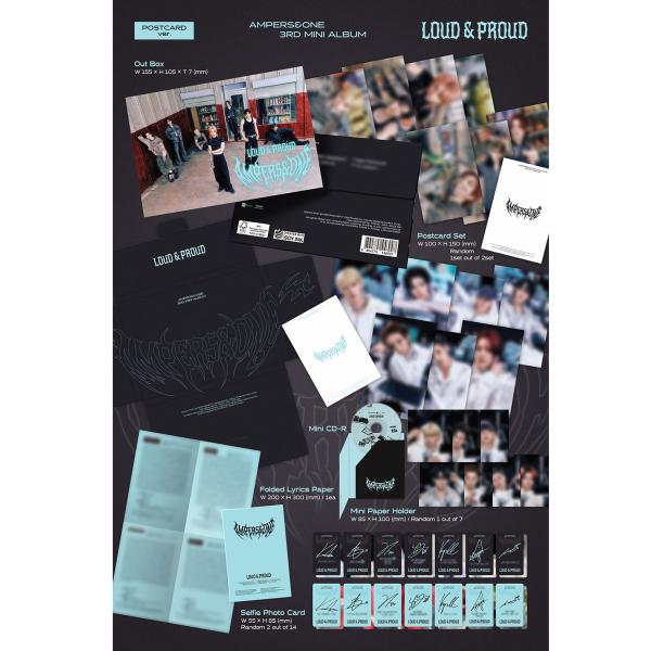(POSTCARD VER.) AMPERS&ONE [LOUD & PROUD] 3rd MINI ALBUM