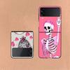 A Funny Skeleton Skull Coque For Samsung Z Flip7 6 Galaxy Case Shockproof Z Flip5 Z Flip3 4 5G Hard Cover Phone TPU PC Hard Fun