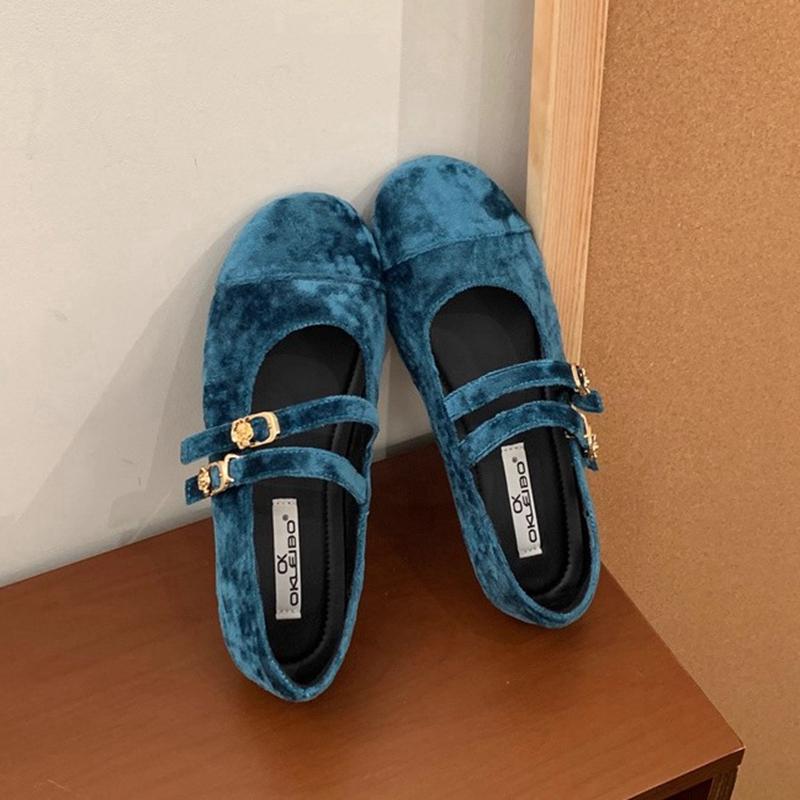 Fashion SUOJIALUN 2025 New Brand Women Flat Shoes Fashion Round Toe Ladies Elegant Mary Jane Shoes Soft Flat Heel Dress Boat Shoes