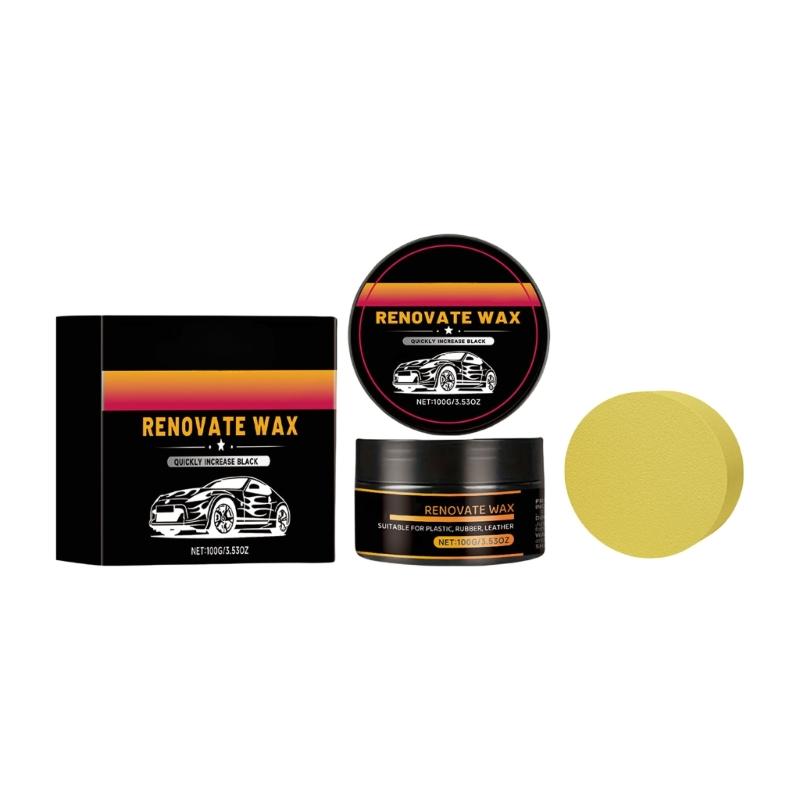 Car Plastic Refurbishment Paste Car Interior Dashboard Panel Cleaner Plastic Parts Leather Refurbisher 1