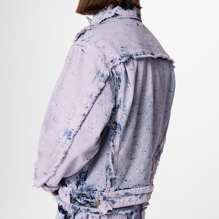 Louis Vuitton SS23 Denim Jacket Men's Light Purple 1AB4TB