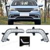 LED Front Bumper Fog Light DRL Daytime Running Drive Lamp For Geely GC6/MK 2016 2017 2018 Foglamp Foglight