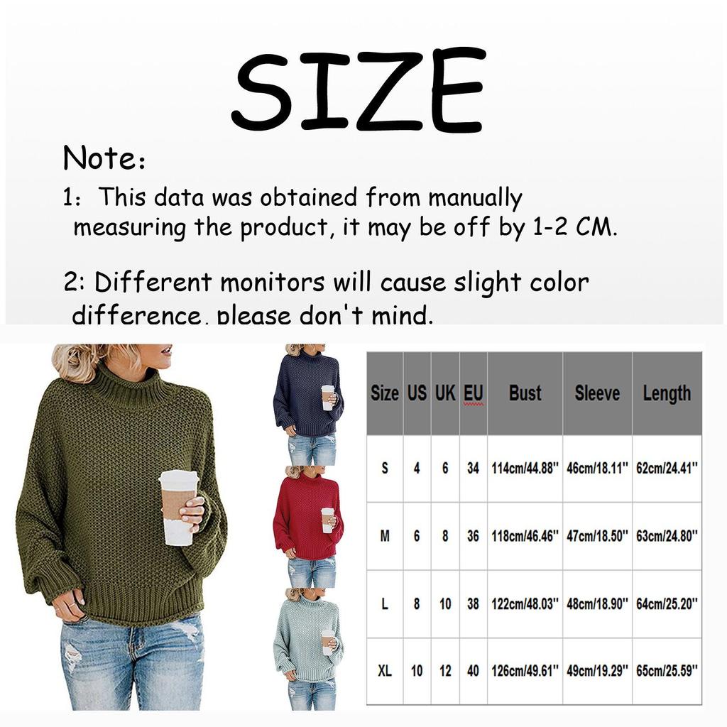 Women's Loose Casual Color Round Neck Sweater Thick Thread Pullover Top
