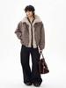 2025 Winter Retro Distressed Mountain Eagle Cotton Coat: Unisex Loose Fit with Warm Fur Collar