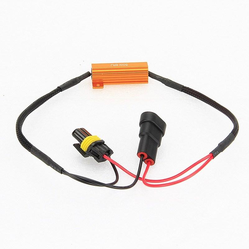 

2PCS led H1 H3 H7 H11 9005 HB3 9006 HB4 LED Bulb Decoder Resistor 50w Canbus Error Canceller for Car Fog Light H3