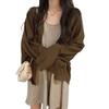 Women's Solid Color Short Jacket - Spring/Summer Casual Loose Slimming Cardigan