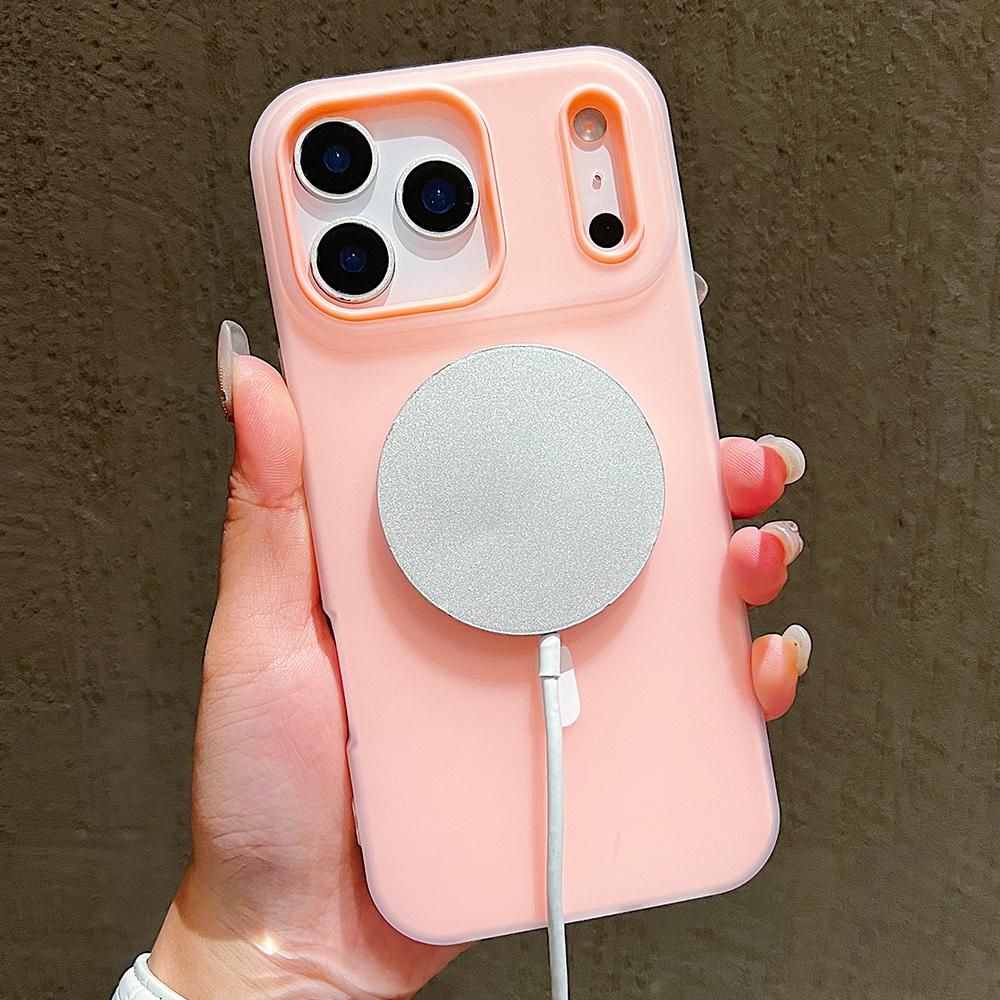 Funda de Lujo Candy Magsafe Carga Inalámbrica Mate para iPhone 17 Pro Max 17 Pro 17 Air 17 Magnética Protección Fundas Bumper Cubierta