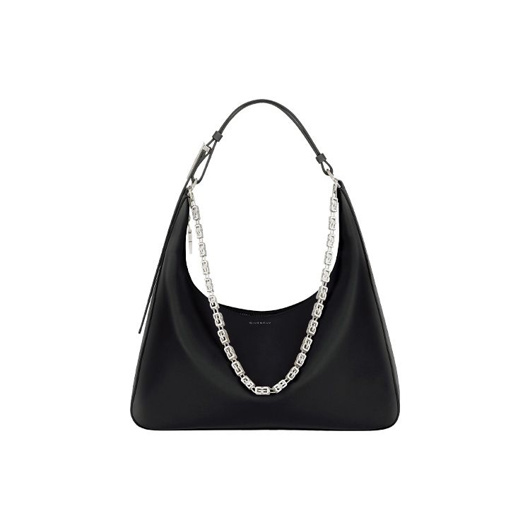 

Givenchy Hobo Moon Cut-Out Smooth Leather Chain Shoulder Bag Women Shoulder Bag Black BB50LWB1A4-001 Basic Set (Bag+Dust Bag)