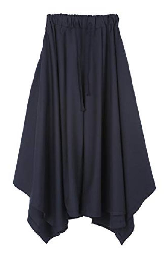 

Life Palette Хакама Гаучо Свободного Кроя Брюки Аладдина для Азиатских Танцев и Йоги, Брюки Широкой Длины, Мужские чёрный