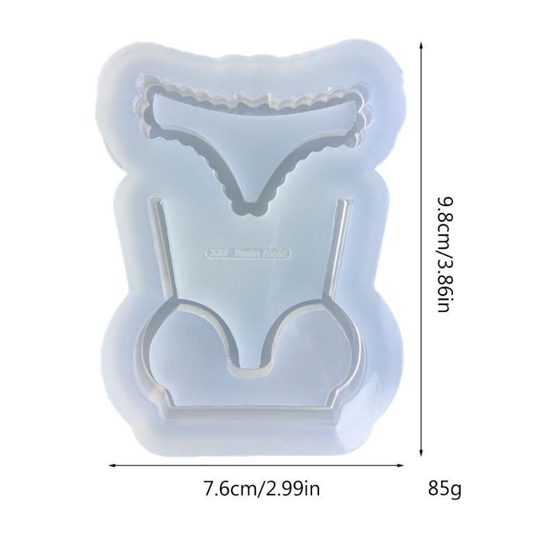 DIY Bikini Ornament Quicksand Silicone Epoxy Mold DIY Keychain Pendant Jewelry Crafting Mould for Valentine Gift