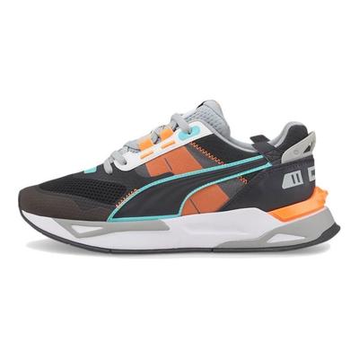 Mirage Sport Tkanina Skóra Tech Sportowy Komfort Niskie Buty Lifestyle Unisex sneaker Czarny Pomarańczowy 383107-05