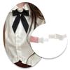 Women Girls Pre-tied Adjustable Bow Tie, Solid Ribbon Long Tail Bowknot for JK Uniform Lolita Shirt School Cosplay Party
