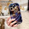 Phone Case: 2D Flat Design Suitable for iPhone 18 17 16 15 14 13 Pro Protective Case, Couple Style, Starry Sky Bear, Christmas and Halloween Gift