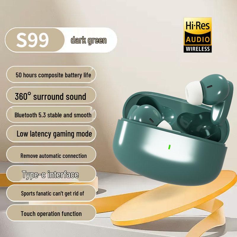 High-Quality In-Ear Noise-Cancelling Bluetooth Earphones with Long Battery Life for Android, Xiaomi, and Apple.