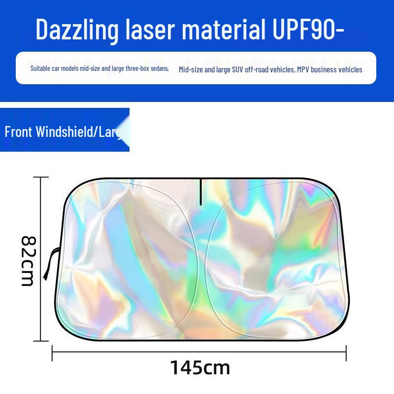Silver-Coated UV-Protection Car Sunshade