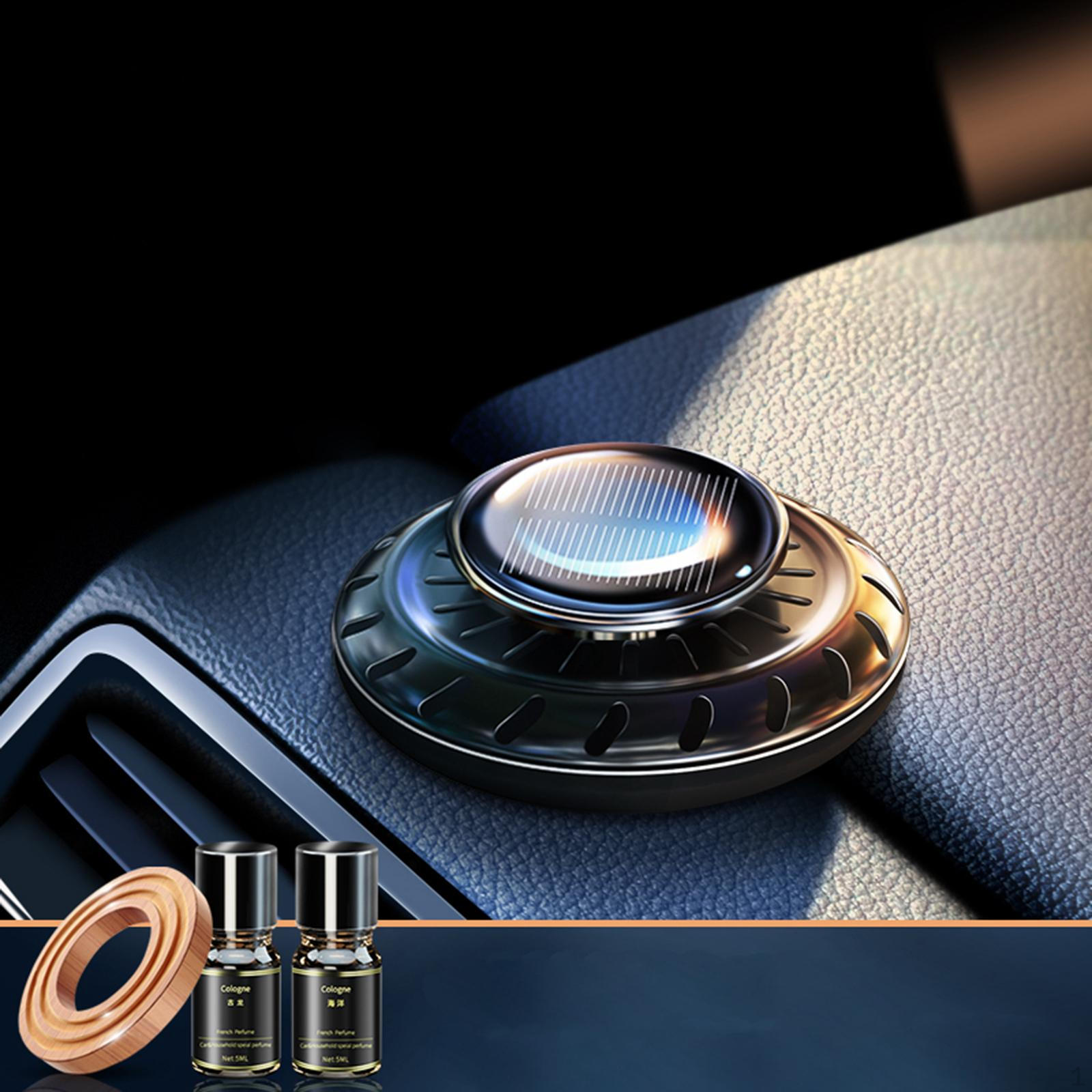 Freshener, Solar Powered, Automatic Rotating Essential Oil Diffusers чёрный
