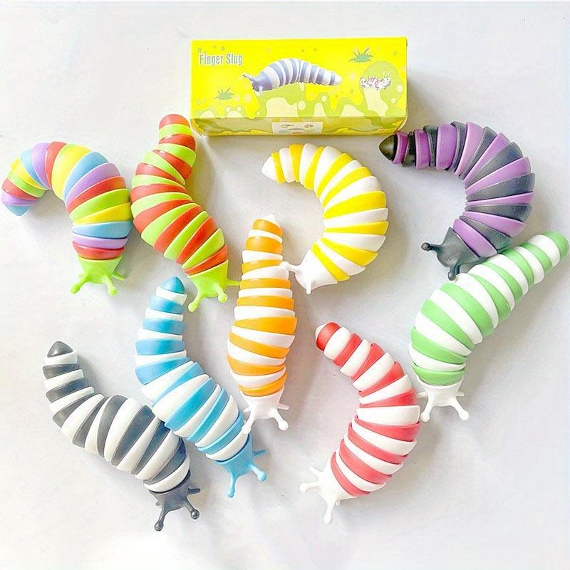 Hračka Fidget Slug Toy – Zlepšete sílu zápěstí a uvolněte stres, hračky pro smysly, vzdělávací hračky a dětské hračky uvolňující stres