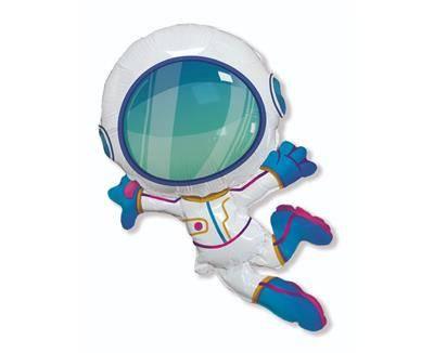 Folienballon Astronaut, Weltall 60cm, Verpackt