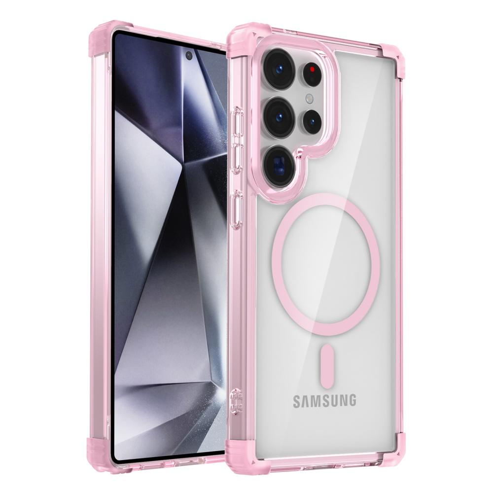 

Luxury Transparent Airbag Bumper Case for Samsung Galaxy S26 S25 Ultra S24 Plus S23 FE S22 S21 Magnetic Clear Shockproof Cover Galaxy S21 Ultra 5G