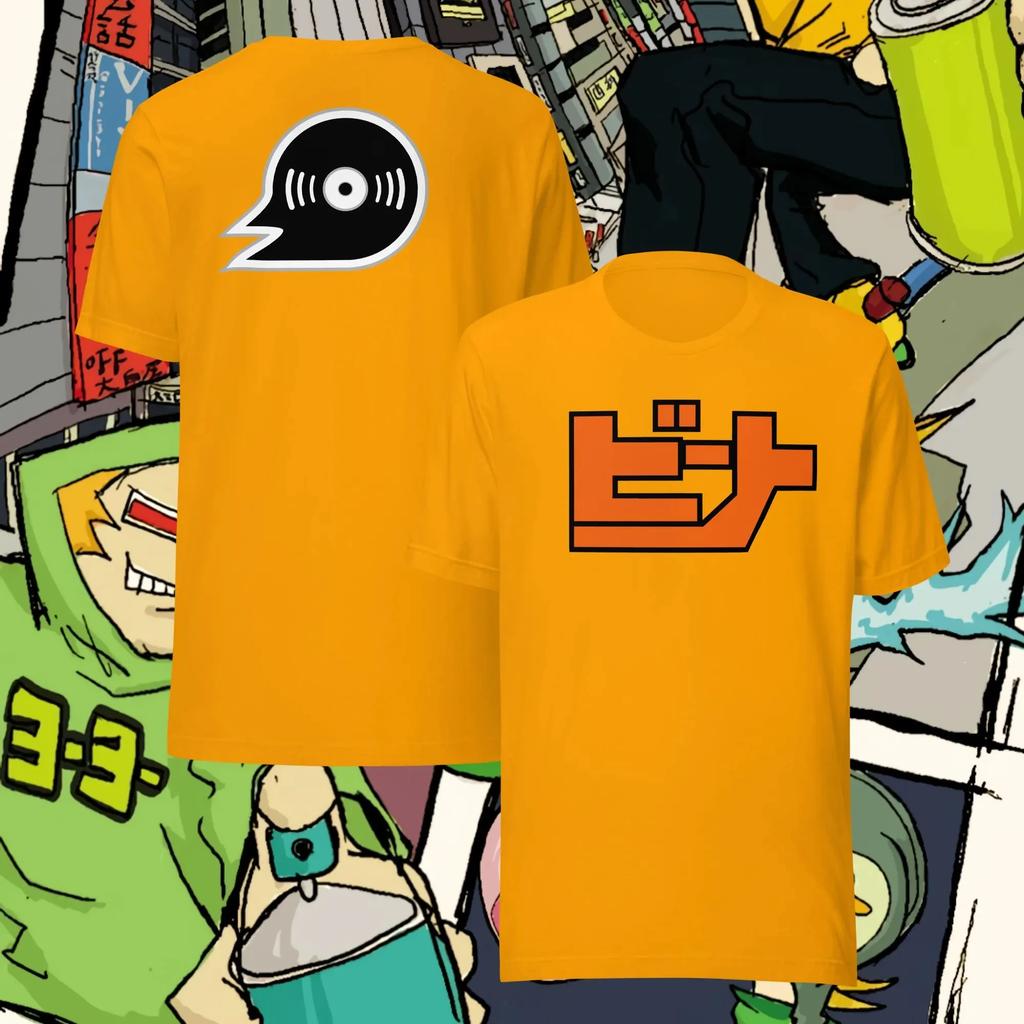 Classic Nostalgic Games Jet Set Radio Peripherals Print Tshirt Unisex Women Oversized Wind Tee Crewneck Cotton Casual Harajuku Top