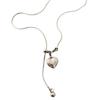 Exaggerated Heart Pendant Necklace Heart Necklace Stainless Steel Texture Fashion and Trendy Jewelry Suitable for Women