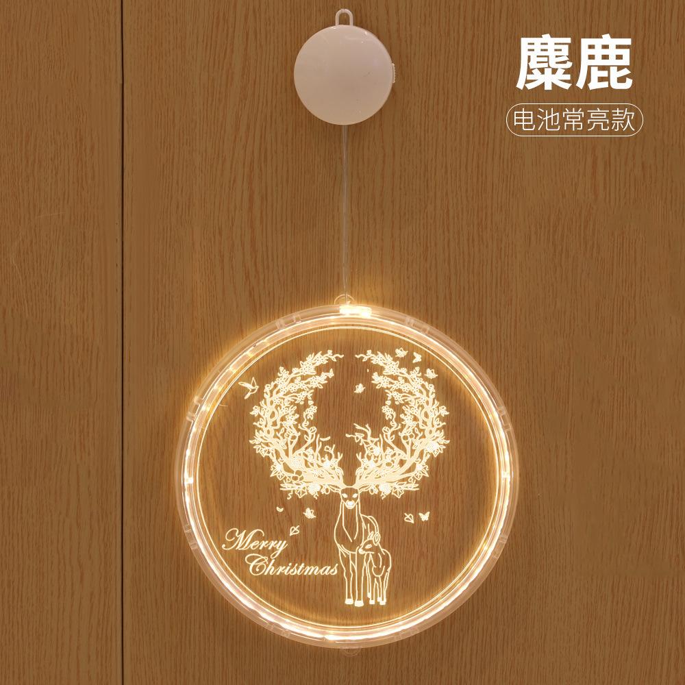 Christmas Decoration Light Neon LightLEDString Lights3DLetter Sucker Hanging Lamp Acrylic Pendant Room Atmosphere Colored