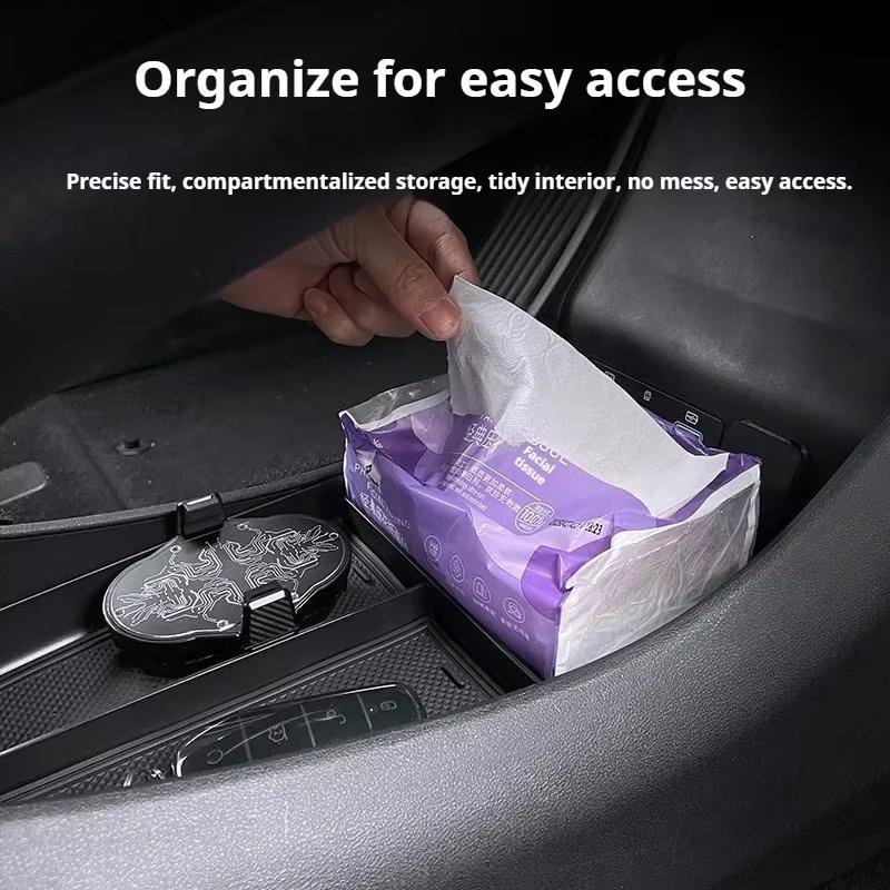 For BYD Sealion 05 EV Central Control Lower Storage Box Gear With Multi Layer TPE Interior Car Modification Accessories Supplies