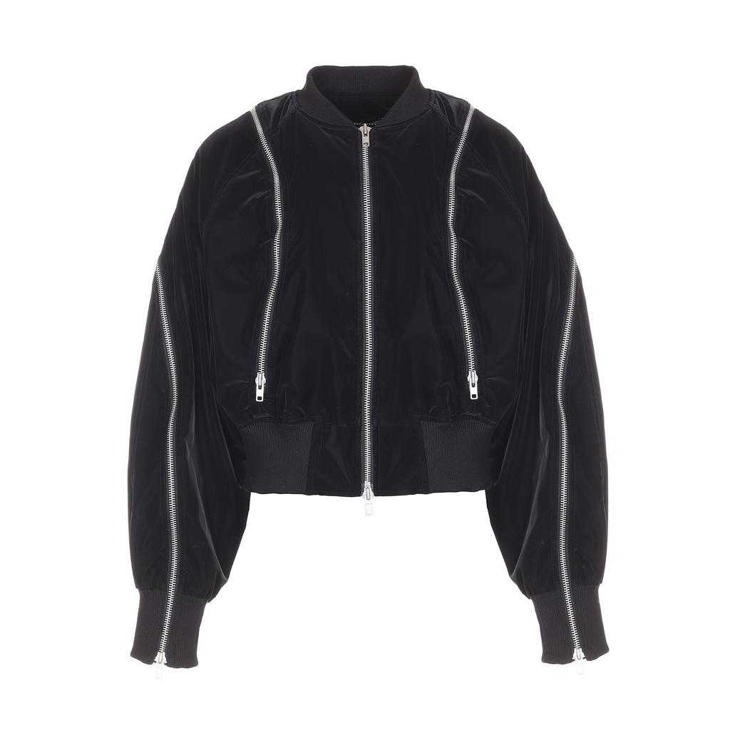 Surgery Round Zip Bomber Matte Black