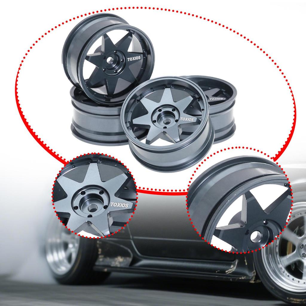 1/10 Scale RC Car Wheel Rims Accessories Replacement Modification Remote Controlled