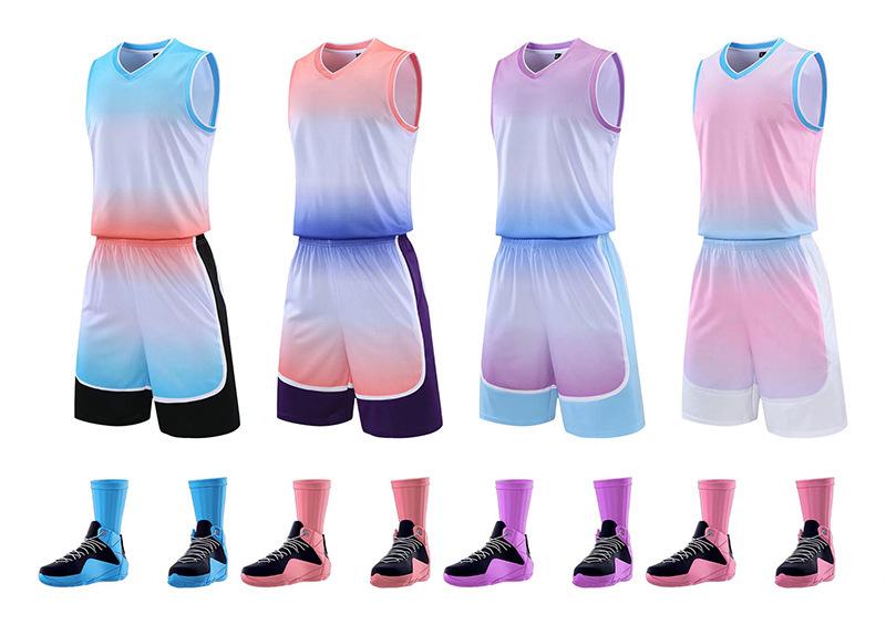 Summer Basketball Training Jersey Set for Men, Women, and Children
