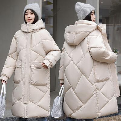 Parka Invernale da Donna Giubbotti con Cappuccio Ispessiti Caldi Imbottiti in Cotone Piumini Casual Lunghi Parka Abbigliamento Capispalla Ampi