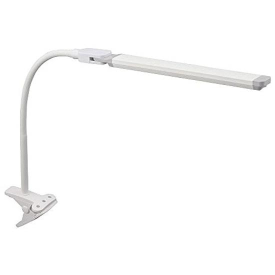Ohm Electric LED Clip Light White Daylight Stylish Slim Elegant Desk Table Reading Lamp Study Stand LTC-LC36-W 06-0985