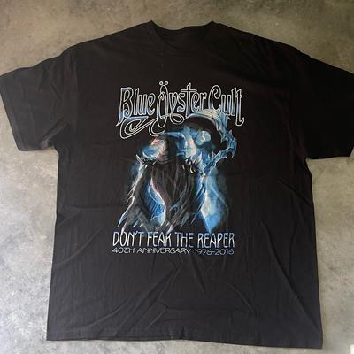 Blue Oyster Cult 40th Anniversary Short Sleeve Shirt Cotton Unisex Tee DI405 Unisex T-Shirt