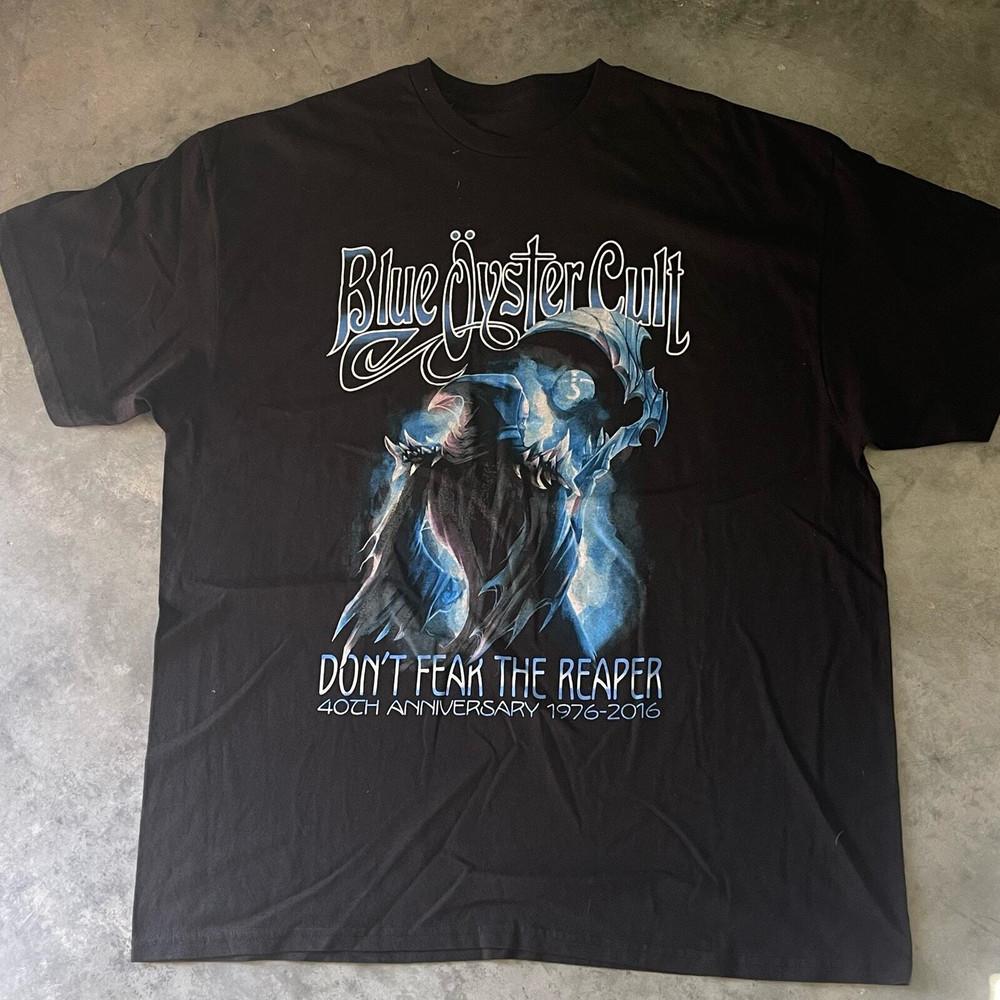 

Blue Oyster Cult 40th Anniversary Short Sleeve Shirt Cotton Unisex Tee DI405 Unisex T-Shirt XXL