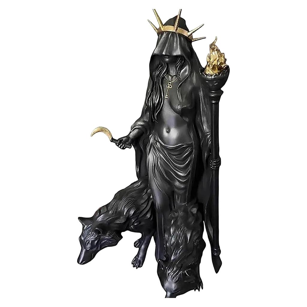 Witch Statue Resin Figurine Halloween Decor, Home Decoration Collectible