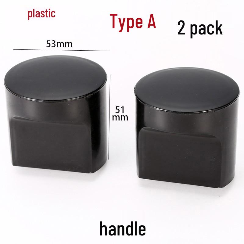 Stainless Steel & Plastic Bathroom Partition Door Handle, Single/Double-Sided