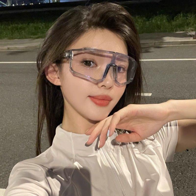 Goggles night riding running sports fashion sunglasses women's photosensitive color-changing glasses