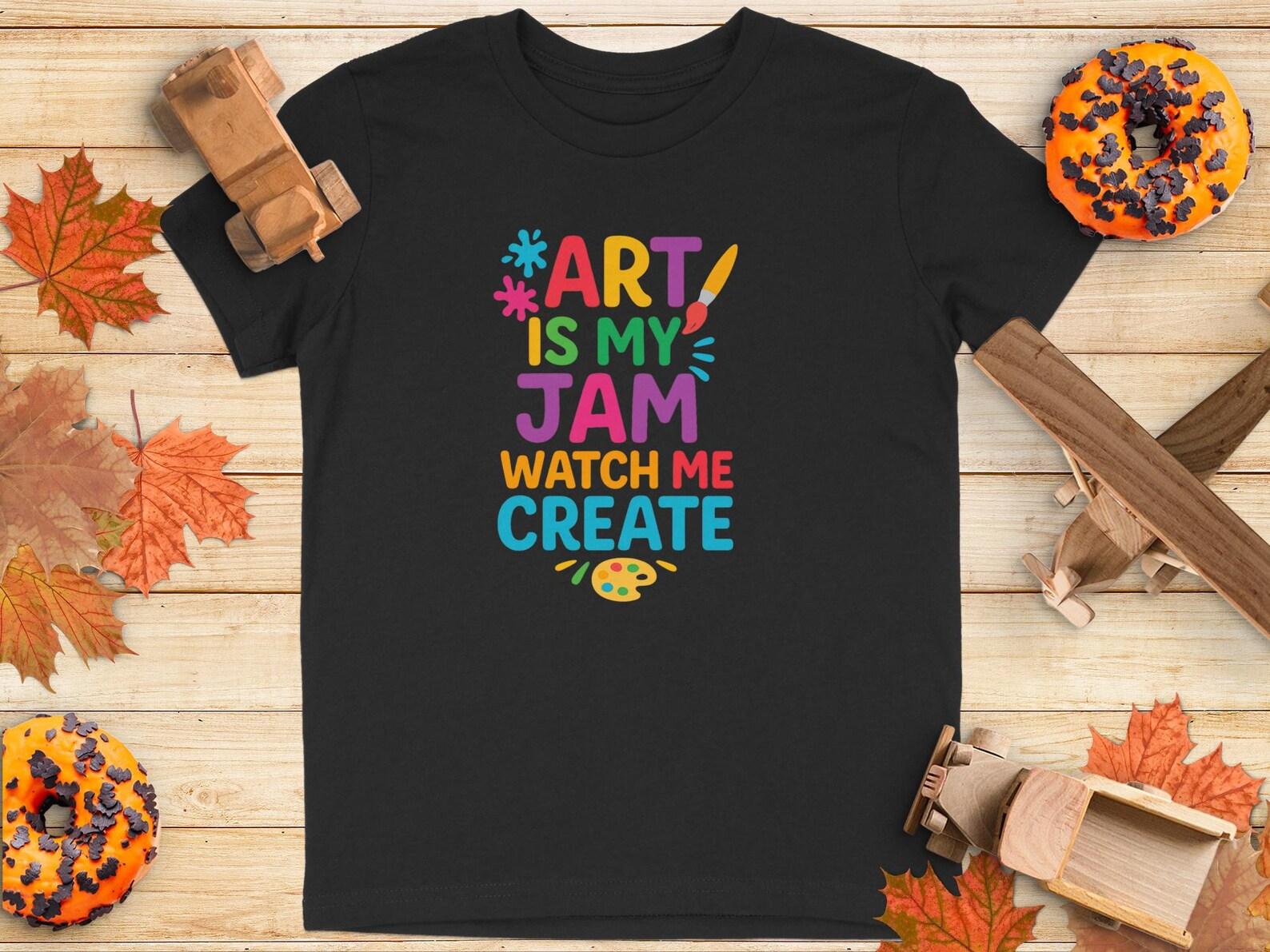Art Is My Jam T-Shirt: Fun Artist Tee, Creative Gift * Youth T-Shirt 150