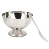 Dessert Bowls Stainless Steel Milkshake Cup ShortFooted Medium Snack Dish for Ice Cream Fruit