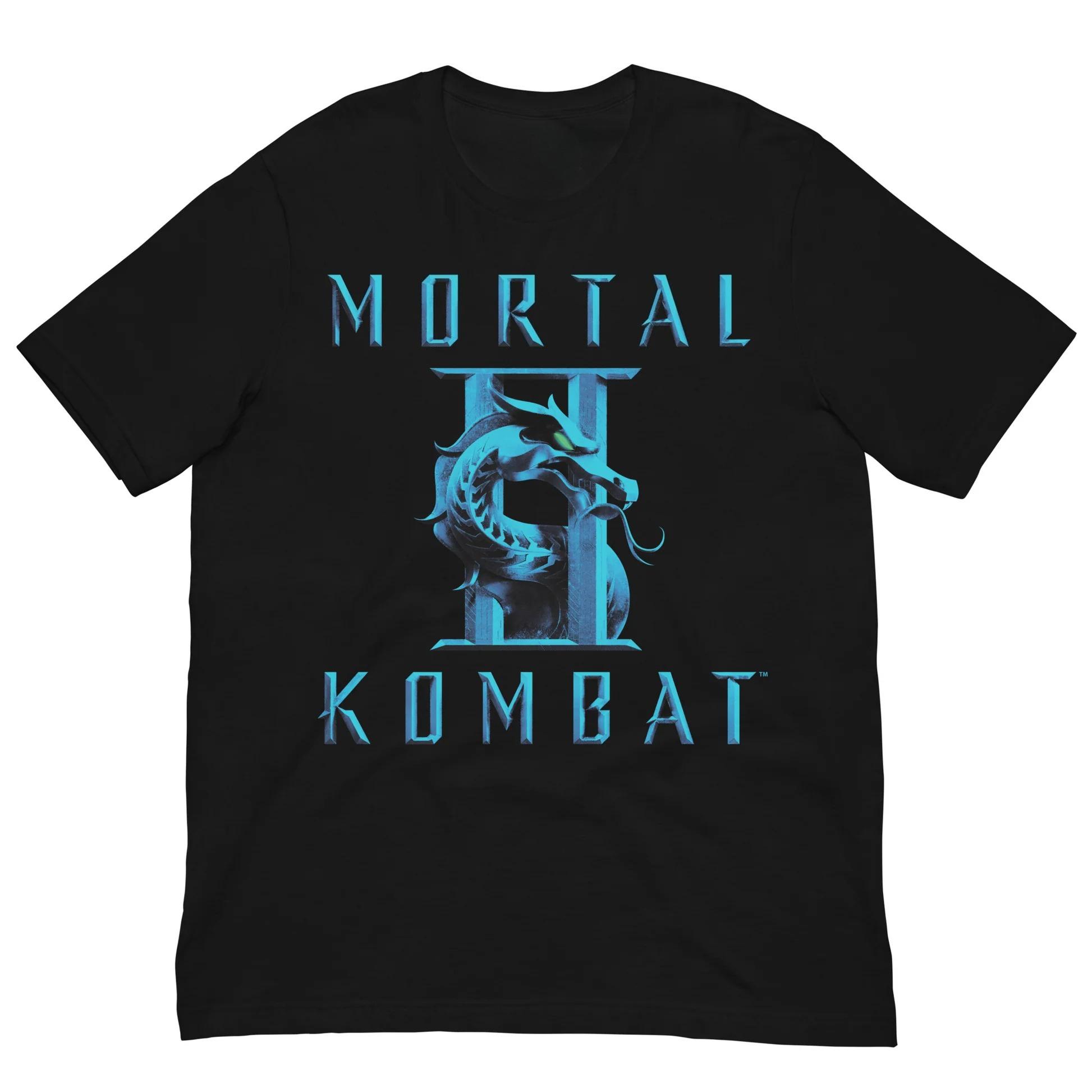 Mortal Kombat II Tshirt Let the Fight Begin Unisex Unisex and Women Shirt Gamer Shirts Video Music Retro Scorpion Mortal Kombat S