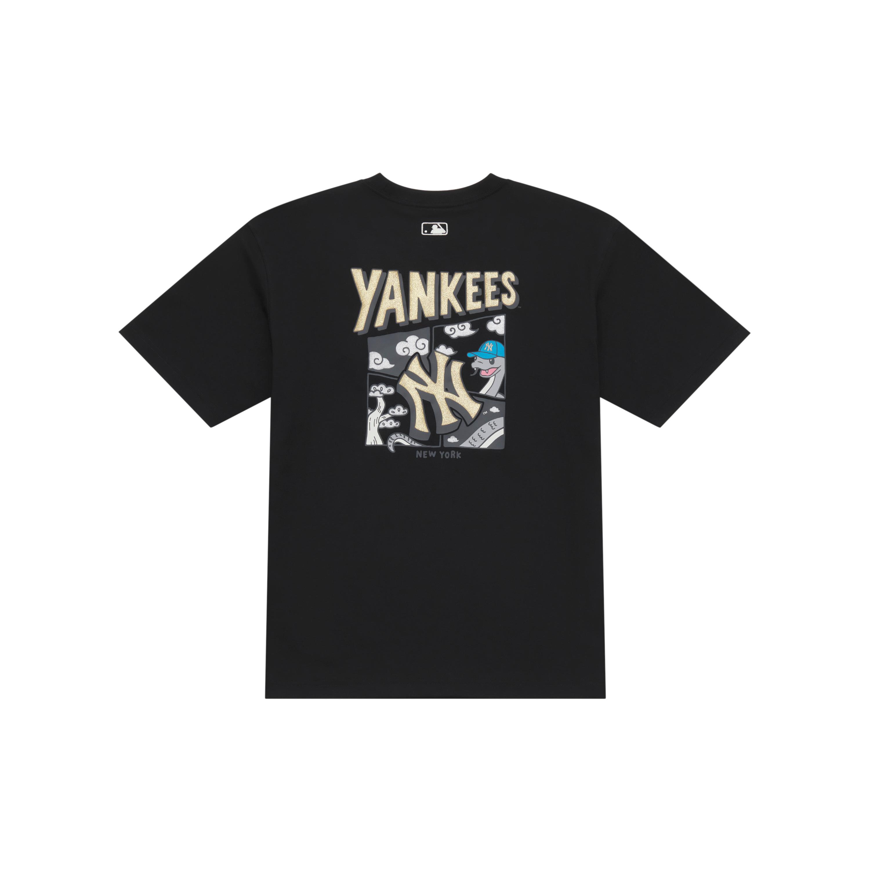 MLB New York Yankees SS25 T Shirt Unisex Black 3ATSQ0251-50BKS S