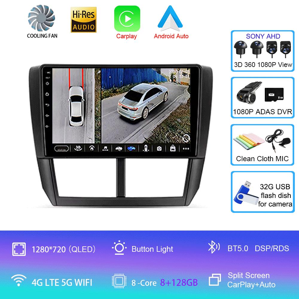 Android 14 Car Radio For Subaru Forester 3 SH 2007 - 2013 Multimedia Video Player Navigation Stereo GPS No 2din 2 Din Dvd