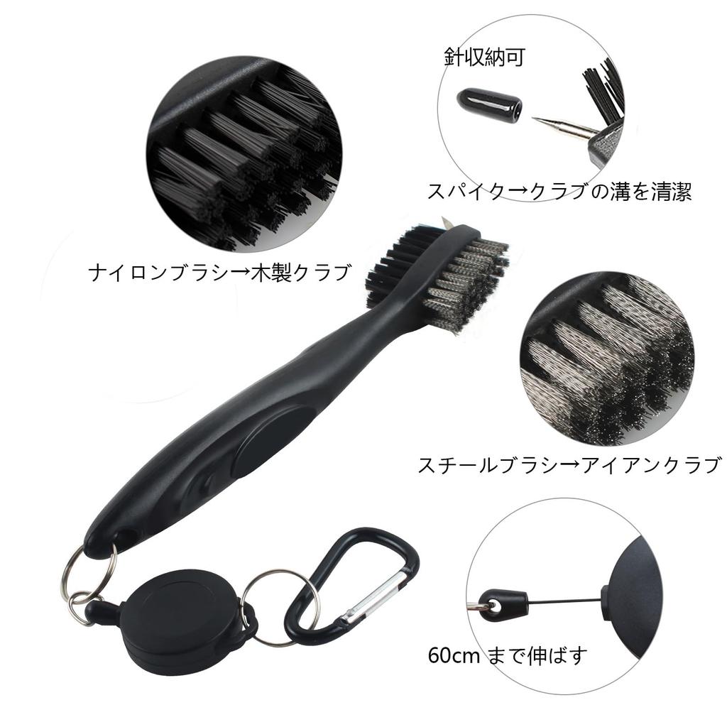 Set Instrumente Curățare VIPMOON Golf, Perie Fier, Ascuțitor Canale Cluburi Golf, Curățare Cluburi Golf, Consumabile Întreținere, Carabină, Portabil, Ușor,