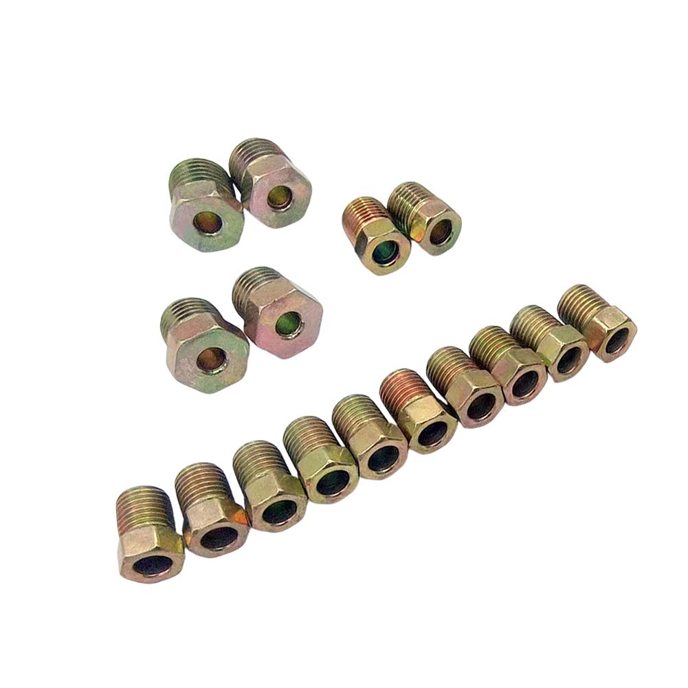 Kit Linea Freno Auto da 25 Piedi 3/16 Pollici Raccordi Linee Freno Kit di Riparazione Linee Freno Per la Maggior Parte dei Veicoli Auto SUV Camion Parti Freni