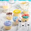 5PCS Stainless Steel Icing Tips Seamless Pastry Tips Practical Piping Nozzles  Cookie Dessert