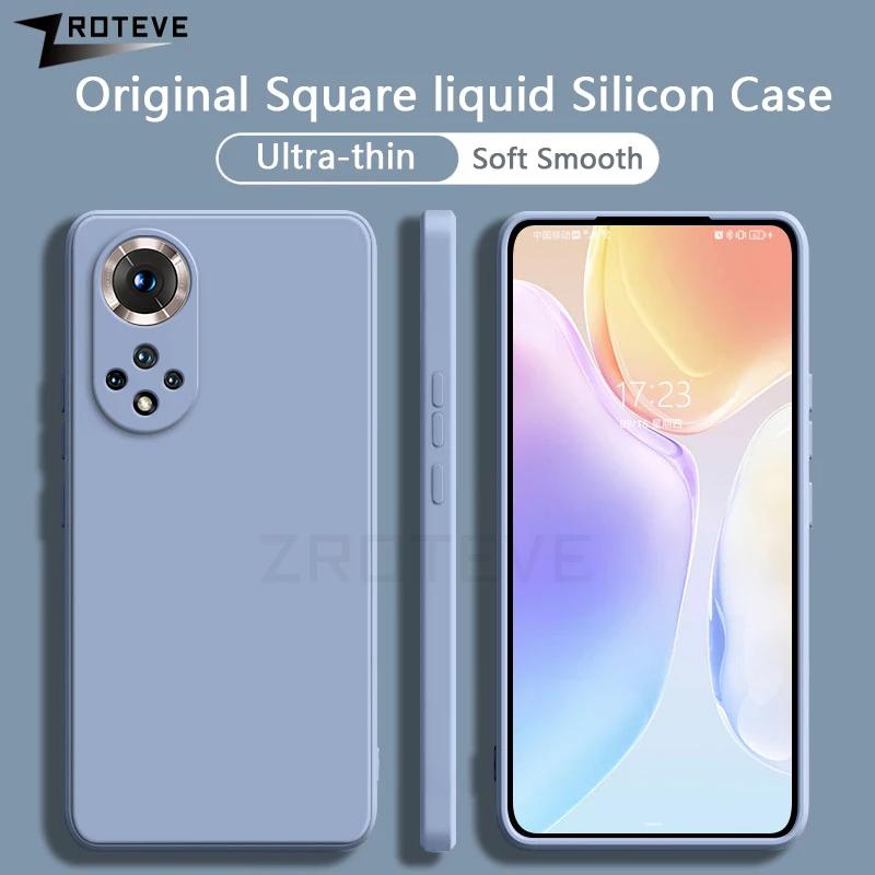 

For Nova9 Case ZROTEVE Square Liquid Silicone Soft Cover For Huawei Nova 9 9SE 10 SE 10SE Nova10SE Nova10 Pro Phone Cases