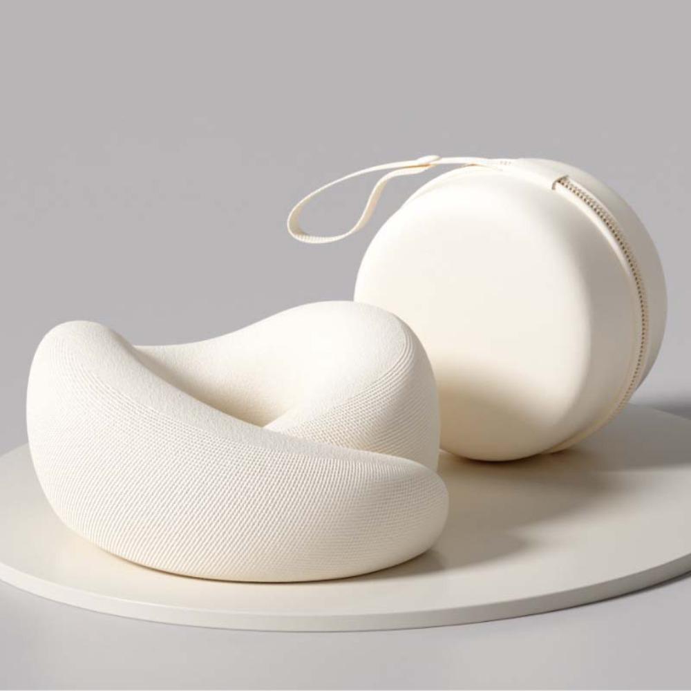 Slow Rebound U-Shaped Neck Pillow Adjustable Memory Foam Travel Neck Pillow Neck Support With Storage Bag Sleep Nap Pillows