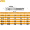 BESTIR 10pcs Hexagon Screwdriver Bit Set 1.5mm-6mm Alloy Steel Single Head Magnetic 1/4" Hex Shank Pneumatic Hexagon Batch Head